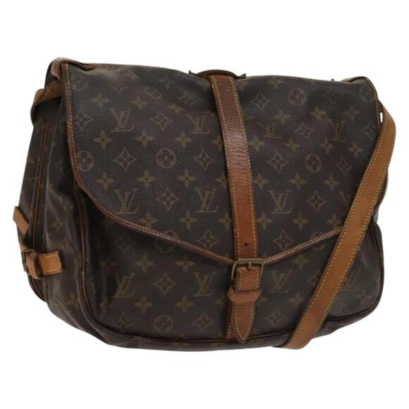 LOUIS VUITTON Monogram Saumur 35 Shoulder Bag M42254 - Picture 1 of 16